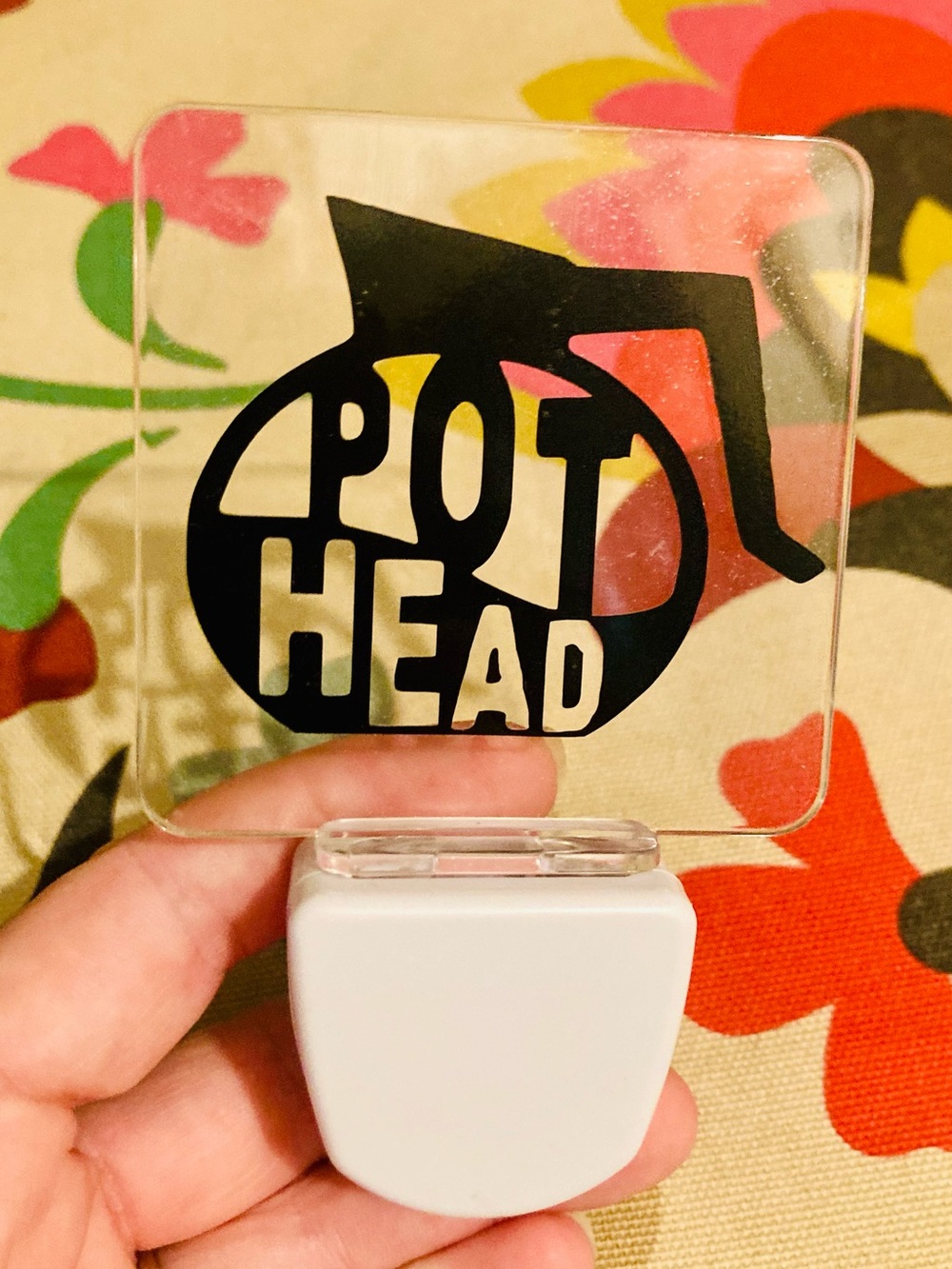 “Pot Head”  LED Automatic NIGHT LIGHT - Funny Gift